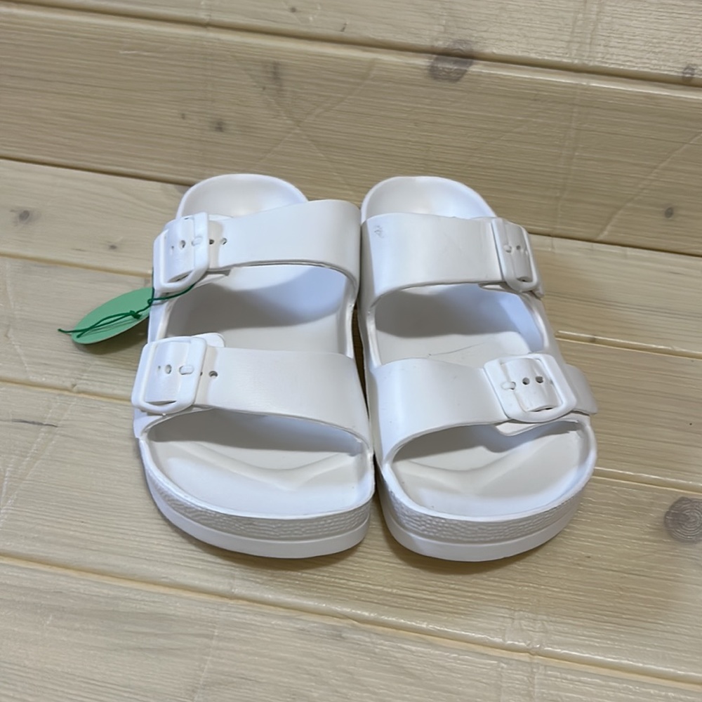 Women’s comport slide double buckles adjustable Eva flat sandals NWT - Picture 8 of 11